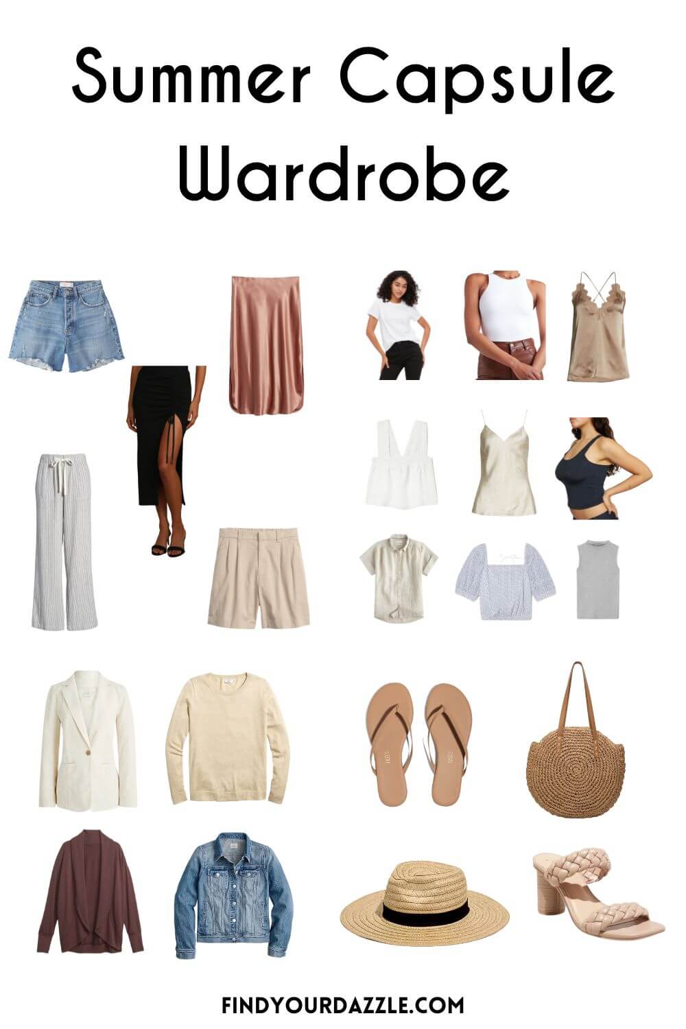 SUMMER CAPSULE WARDROBE☀️ + Outfits 